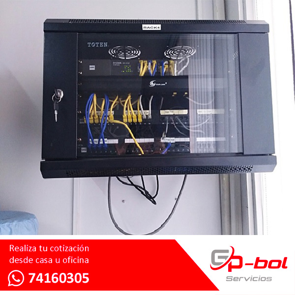 Reacondicionamiento de armarios rack y patch panel